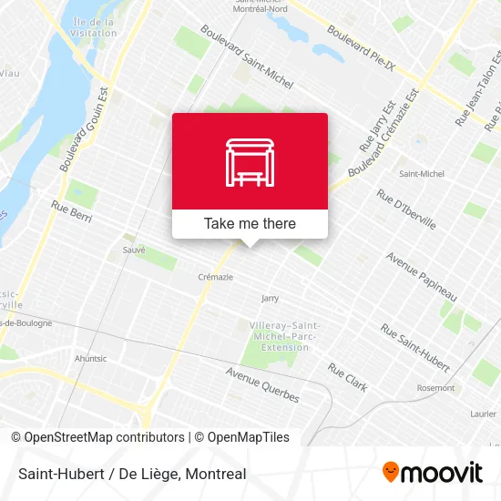 Saint-Hubert / De Liège map