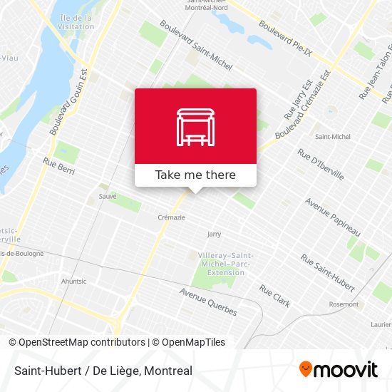 Saint-Hubert / De Liège map