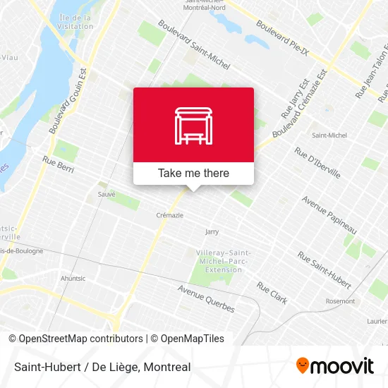 Saint-Hubert / De Liège map