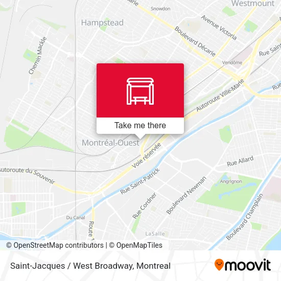Saint-Jacques / West Broadway map