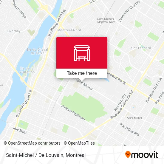 Saint-Michel / De Louvain map