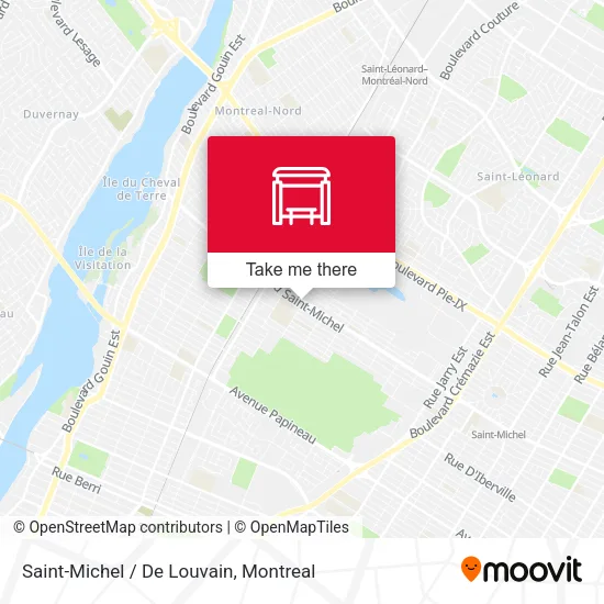 Saint-Michel / De Louvain map