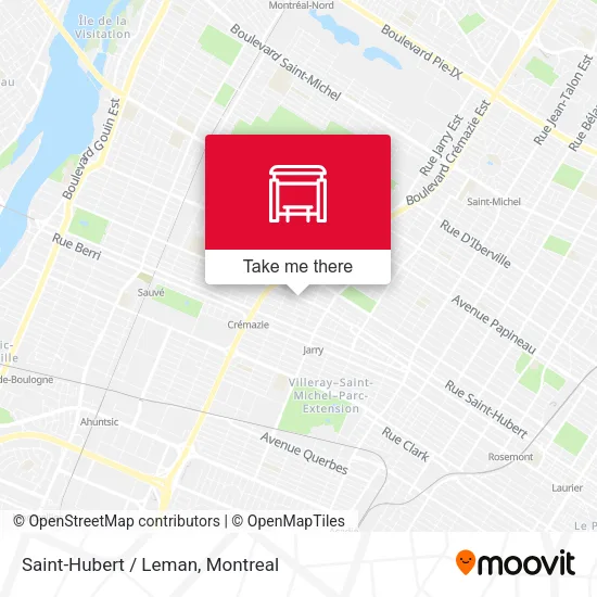 Saint-Hubert / Leman map