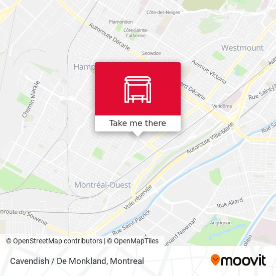 Cavendish / De Monkland map