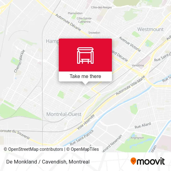 De Monkland / Cavendish map