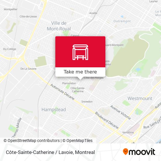 Côte-Sainte-Catherine / Lavoie map