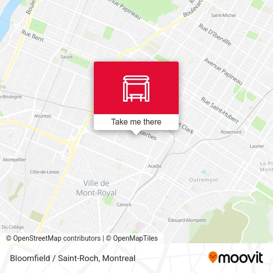Bloomfield / Saint-Roch map