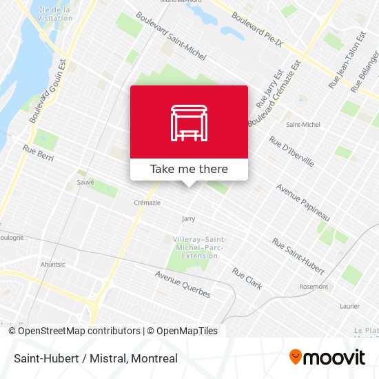 Saint-Hubert / Mistral map