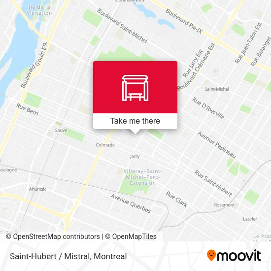 Saint-Hubert / Mistral map