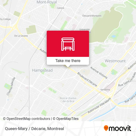 Queen-Mary / Décarie map