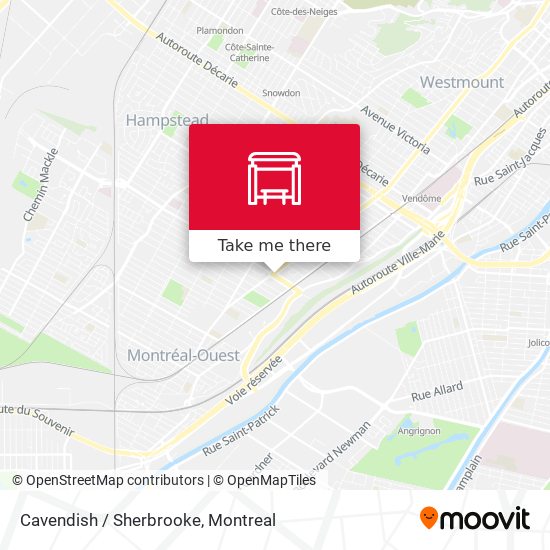 Cavendish / Sherbrooke map