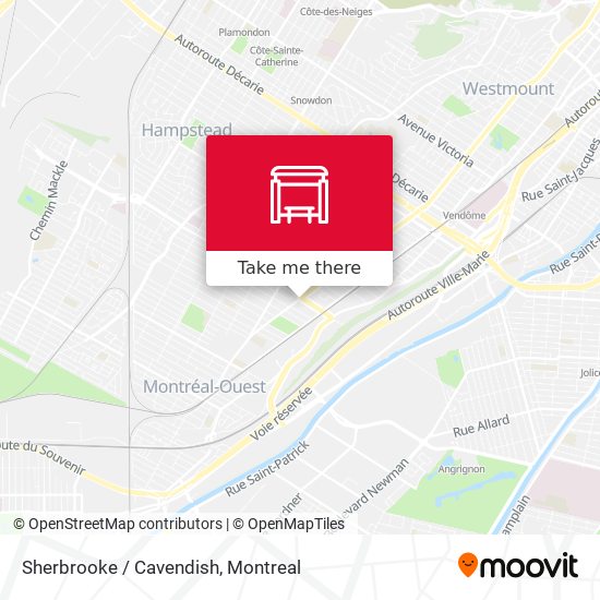Sherbrooke / Cavendish map