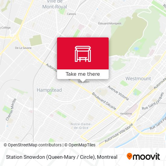 Station Snowdon (Queen-Mary / Circle) map