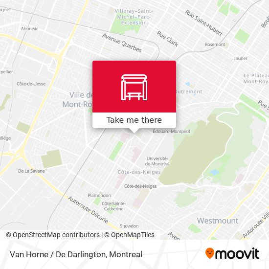 Van Horne / De Darlington map