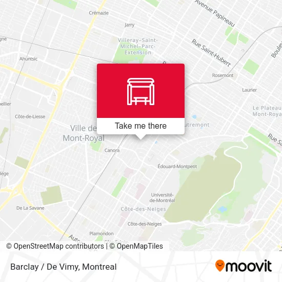Barclay / De Vimy map