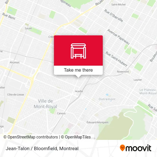 Jean-Talon / Bloomfield map