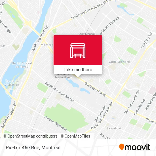 Pie-Ix / 46e Rue map