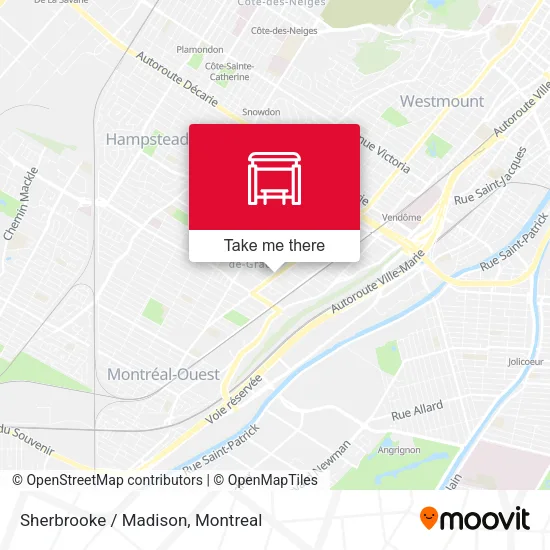 Sherbrooke / Madison map