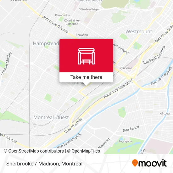 Sherbrooke / Madison map