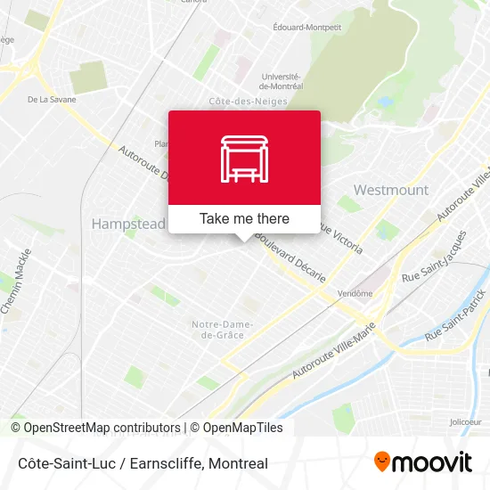 Côte-Saint-Luc / Earnscliffe map