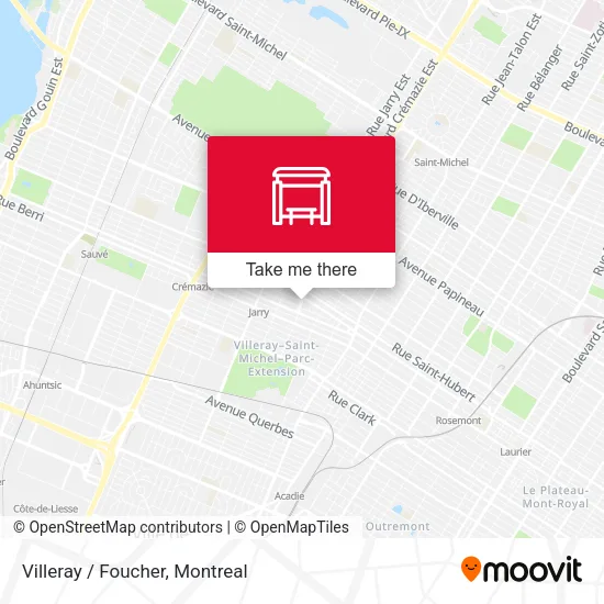 Villeray / Foucher map
