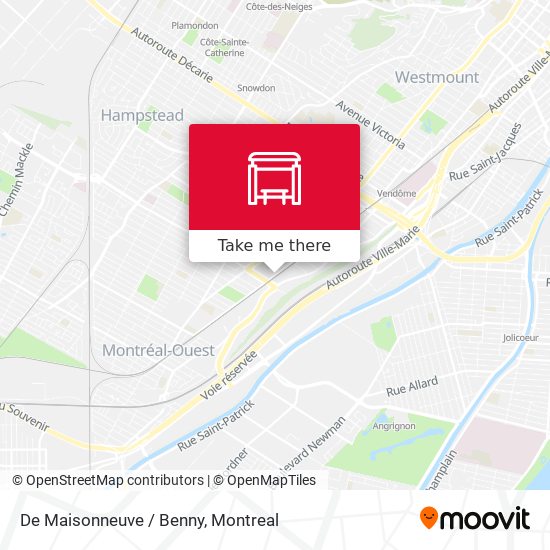 De Maisonneuve / Benny map