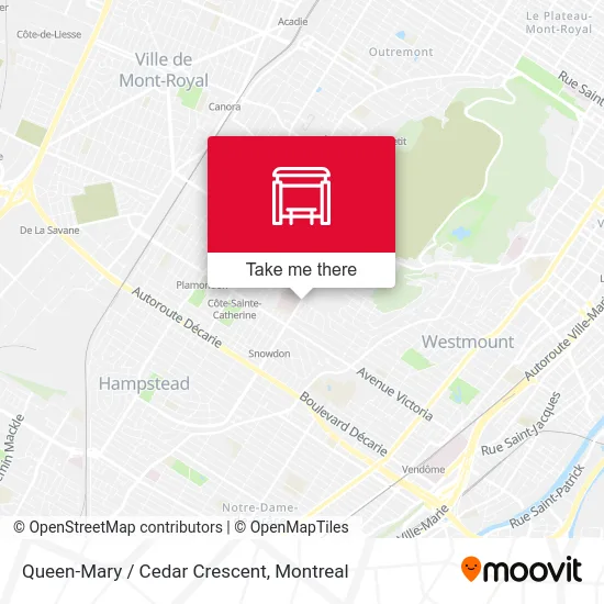 Queen-Mary / Cedar Crescent map