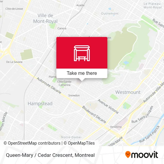 Queen-Mary / Cedar Crescent map