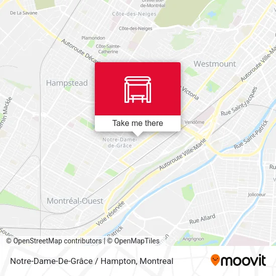 Notre-Dame-De-Grâce / Hampton map