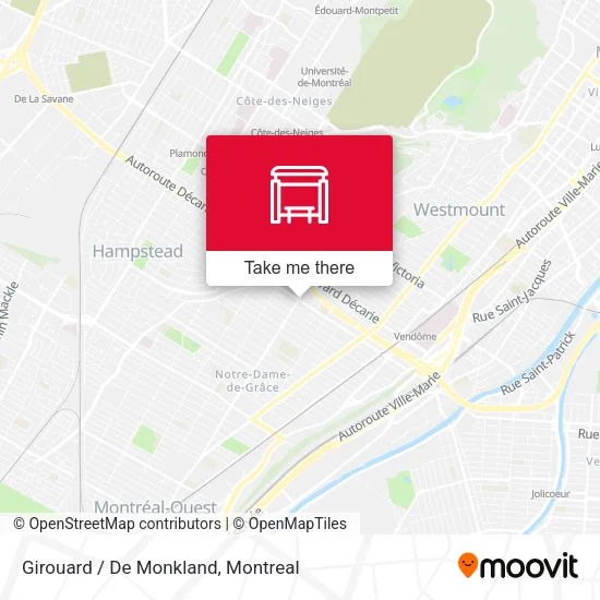 Girouard / De Monkland map