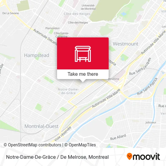 Notre-Dame-De-Grâce / De Melrose map