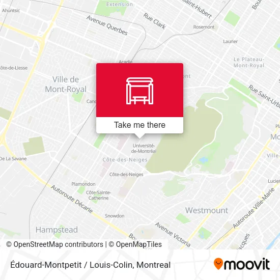 Édouard-Montpetit / Louis-Colin map