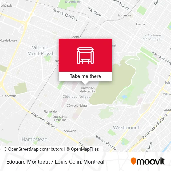 Édouard-Montpetit / Louis-Colin map