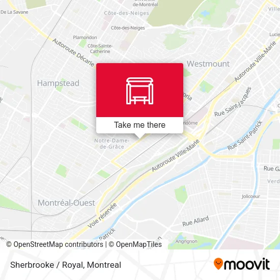 Sherbrooke / Royal map