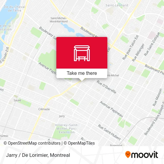 Jarry / De Lorimier map