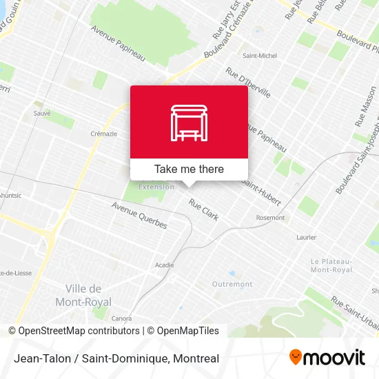 Jean-Talon / Saint-Dominique map