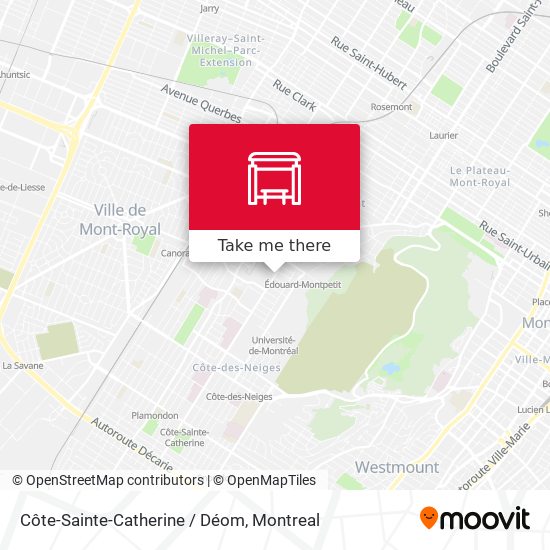 Côte-Sainte-Catherine / Déom map