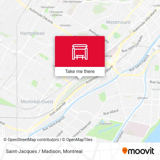 Saint-Jacques / Madison map