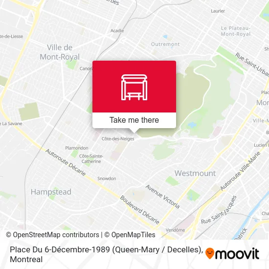 Place Du 6-Décembre-1989 (Queen-Mary / Decelles) map