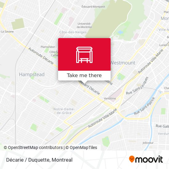 Décarie / Duquette map