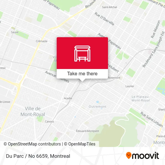 Du Parc / No 6659 map