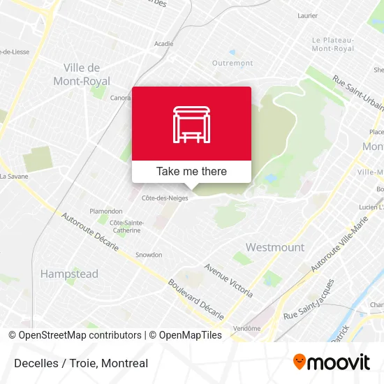 Decelles / Troie map