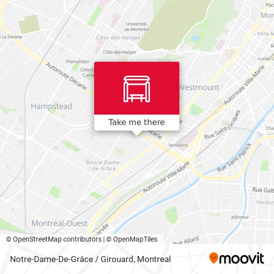 Notre-Dame-De-Grâce / Girouard map