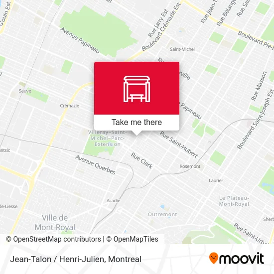 Jean-Talon / Henri-Julien map