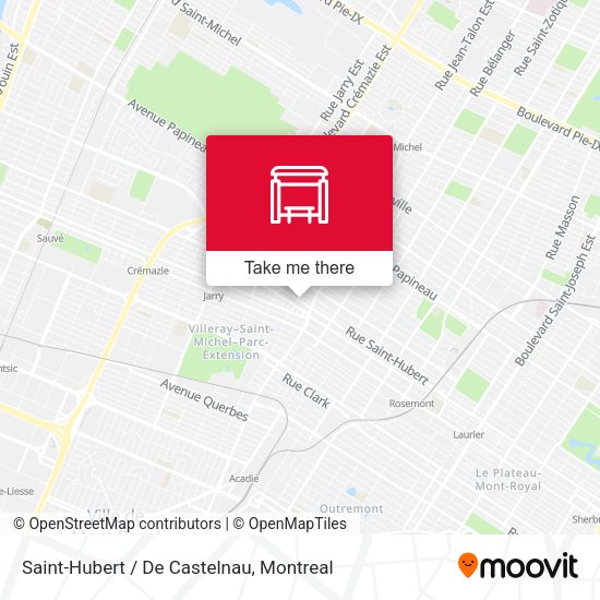 Saint-Hubert / De Castelnau map