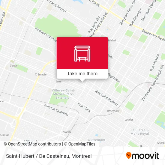 Saint-Hubert / De Castelnau map