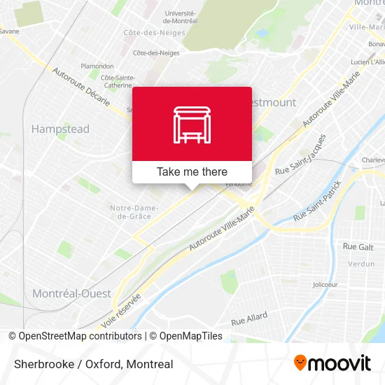 Sherbrooke / Oxford map