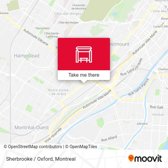 Sherbrooke / Oxford map
