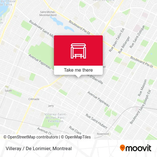 Villeray / De Lorimier map