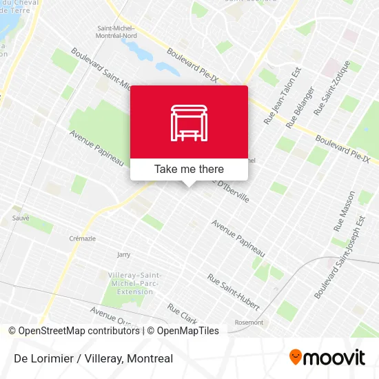 De Lorimier / Villeray map